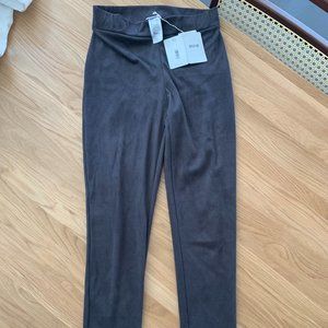 NWT Wolford Faux Suede Leggings in Graphite size 4